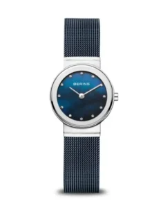 Bering Ladies’ Classic Watch – Modern Blue/Polished Silver