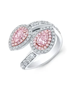 18KT White Gold Pink Diamond Ring