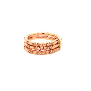14KT Rose Gold Flexible Diamond Ring