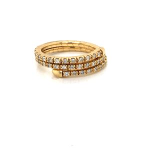 14KT Yellow Gold Flexible Diamond Ring