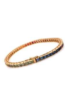 14KT Yellow Gold Multi-Sapphire Bracelet