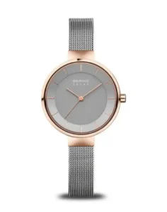 Bering Ladies’ Solar Watch – Polished Rose Gold