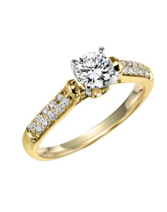 Yellow Gold Diamond Engagement Ring – Engagement Ring