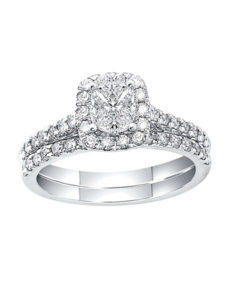 14kt. White Gold Diamond Engagement Ring