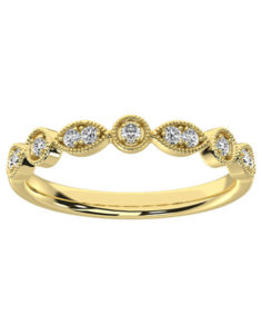 14kt. White Gold Diamond Ring – Yellow Gold