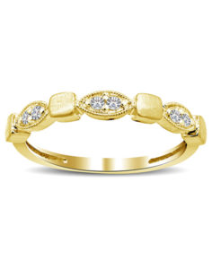 14kt. Rose Gold Diamond Ring – Yellow Gold