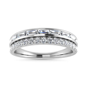 14KT White Gold Stackable Band