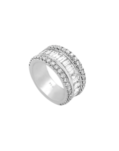 14KT White Gold Diamond Ring