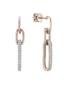 14kt Rose Gold Diamond Earrings