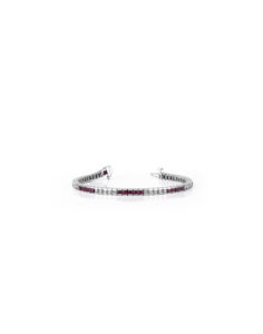 14KT White Gold Sapphire Bracelet – Ruby