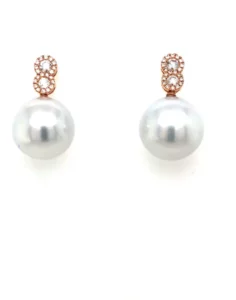 18KT Rose Gold South Sea Pearl Earrings