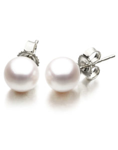 14kt White Gold Pearl Studs