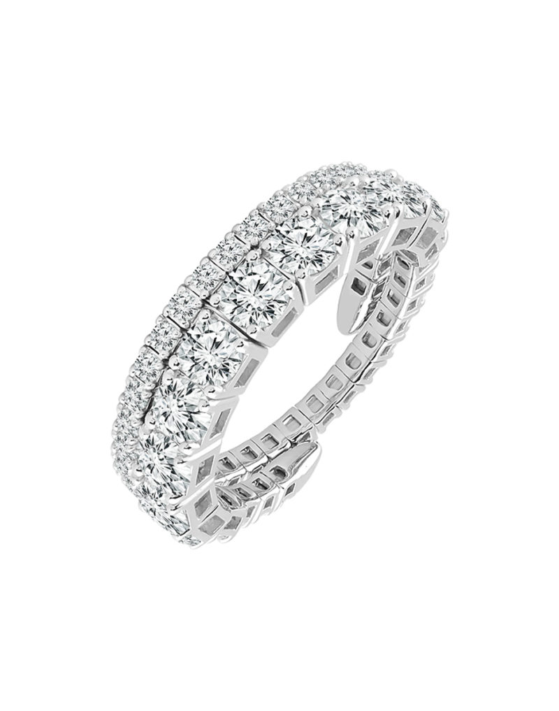 White Gold Diamond Flexible Ring | $0 CDB Jewelry