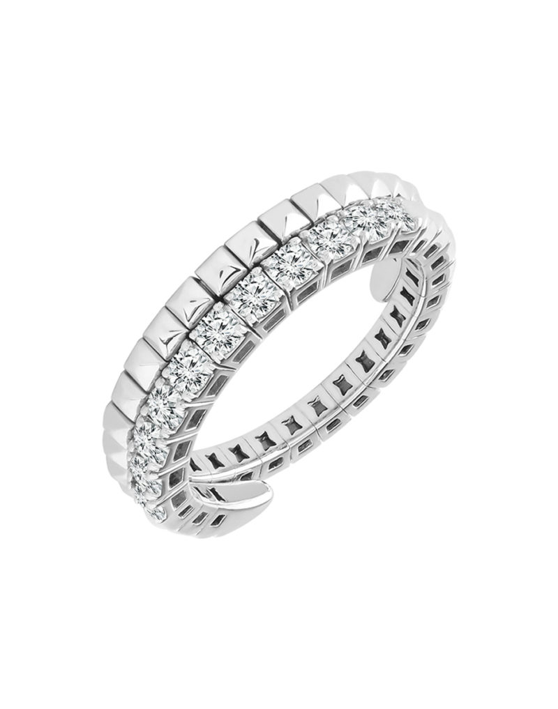 18ct White Gold 3ct Natural Diamond Flexible Eternity Ring – Dobson Fine  Jewellery