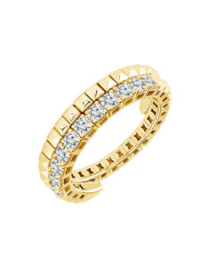 14kt Yellow Gold Flexible Diamond Ring