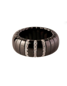 Roberto Demeglio Ceramic And Diamond Ring