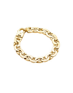 14KT Yellow Gold Fancy Gucci Link Bracelet