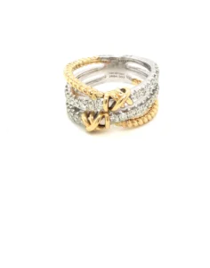 14KT White & Yellow Gold Diamond Ring