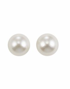 14kt. White Gold Pearl Studs
