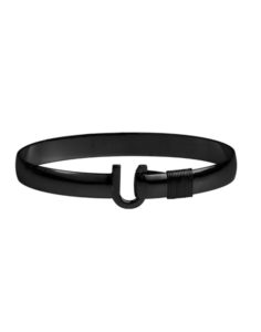 Black Color Titanium Hook Bracelet 8mm 8″