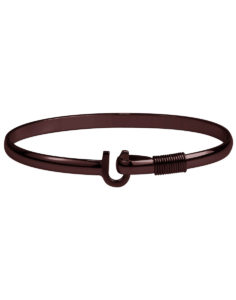 Chocolate Color Titanium Hook Bracelet 4mm 7″