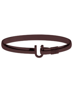 Chocolate Color Titanium Hook Bracelet 6mm 7″
