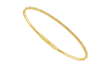 january 2023 special deal - yellow gold flexible diamond bracelet at grand jewelers usvi