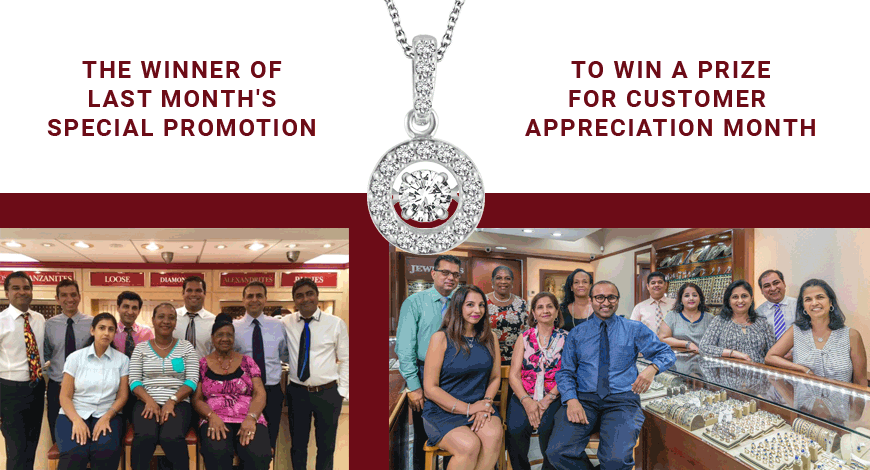 Grand Jewelers announces the winner of our Customer Appreciation Month Giveaway